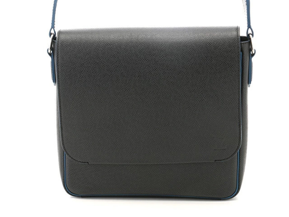 LOUIS VUITTON Shoulder Bag Roman Taiga Ardoise